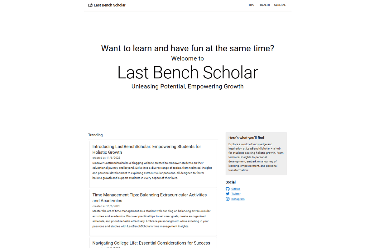 Blogging Platform